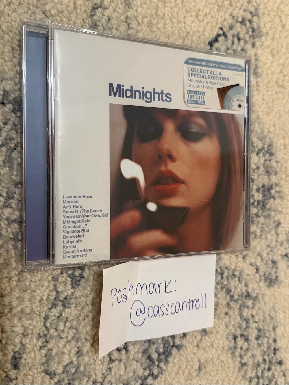 Taylor Swift Autographed Midnights CD